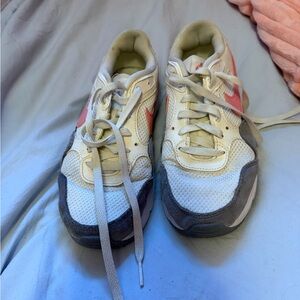 Nike Kids Sneakers in White, Pink, and Gray